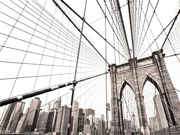 New York Şehir Köprü Temalı Duvar Kağıdı