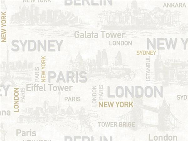Anka 1608-1 London Paris Pop Art Duvar Kağıdı
