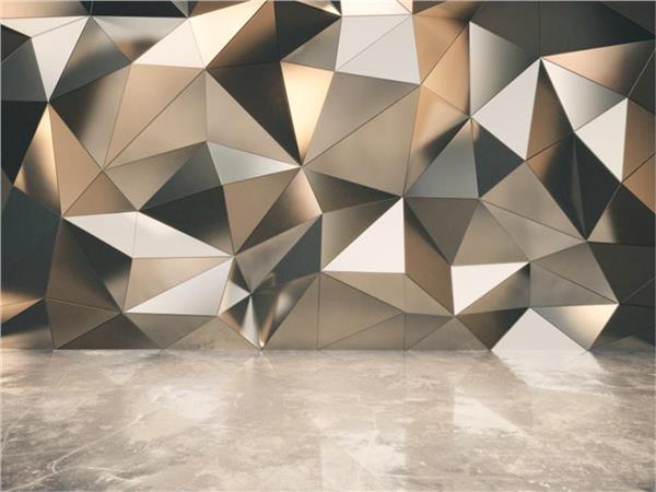 3 Boyutlu Geometrik Desen Duvar Kağıdı