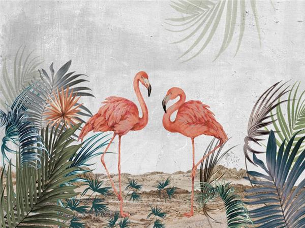 Pembe Flamingolar Duvar Kağıdı