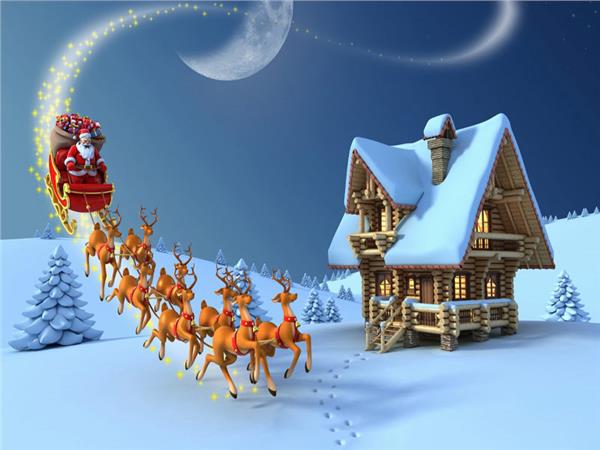 Noel Baba Çocuk Odası Duvar Kağıdı