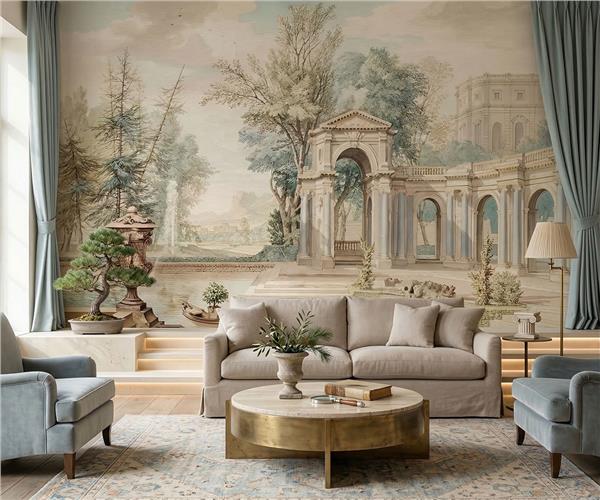 Antik Roma Kemerli Klasik Mimari Duvar Kağıdı