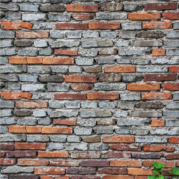 Antrasit Tuğla Desenli Duvar Kağıdı