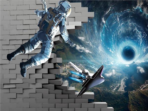 Astronot ve Uzay Boşluğu Duvar Kağıdı
