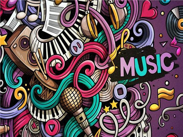 Müzik Görselli Duvar Kağıdı 007