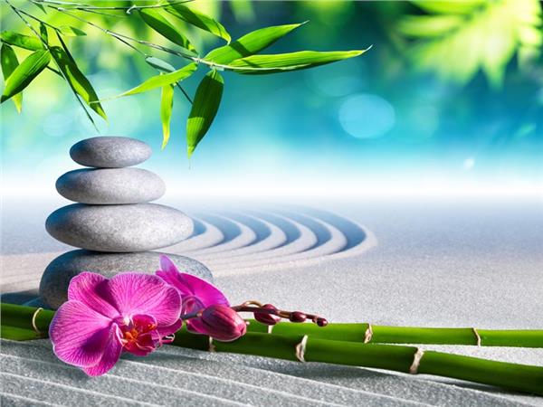 Dinlendirici SPA Deniz Manzara Duvar Kağıdı