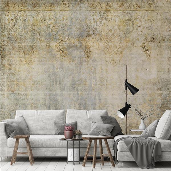 Damask Motifli 3D Özel Tasarım Duvar Kağıdı