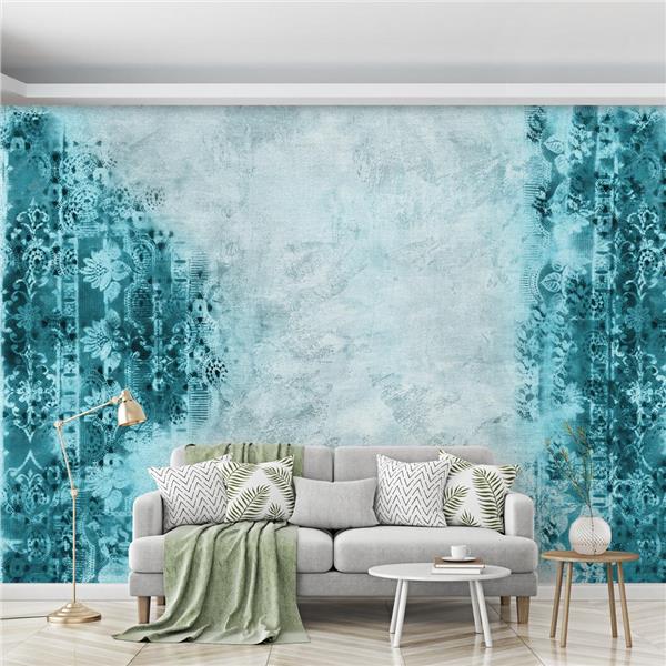 Damask Motifli 3D Özel Tasarım Duvar Kağıdı