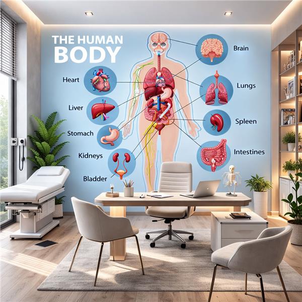 İnsan Vücudu Anatomi Eğitici Hastane Duvar Kağıdı