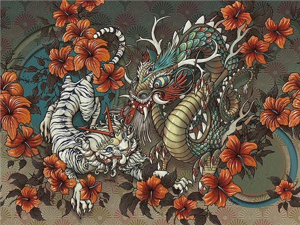 Dragon Tasarım Duvar Kağıdı
