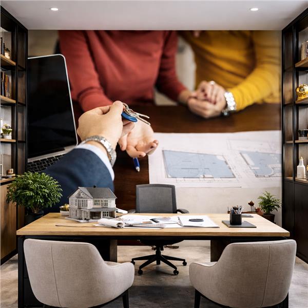 Emlak Ofisi Modern Gayrimenkul Duvar Kağıdı