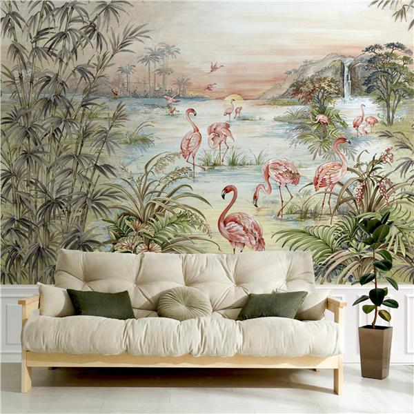 Pembe Flamingolar Duvar Kağıdı