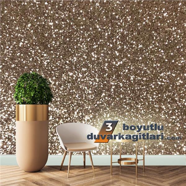 Gold Parlak Simli Duvar Kağıtları Reflection RF_S335