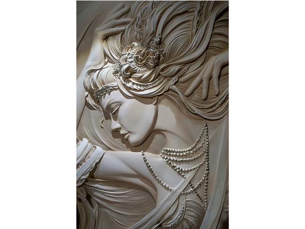 Güzel Kadın Relief Duvar Kağıdı
