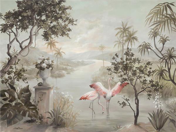 Beyaz Flamingo Duvar Kağıdı
