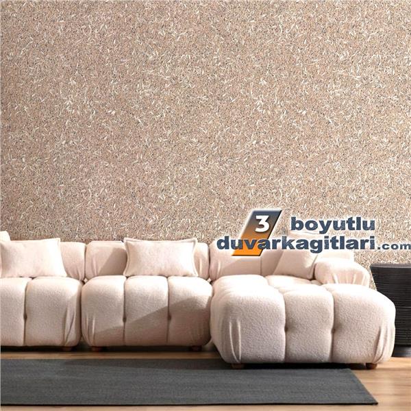 Parlak Simli Duvar Kağıtları Bej Reflection Ems_126