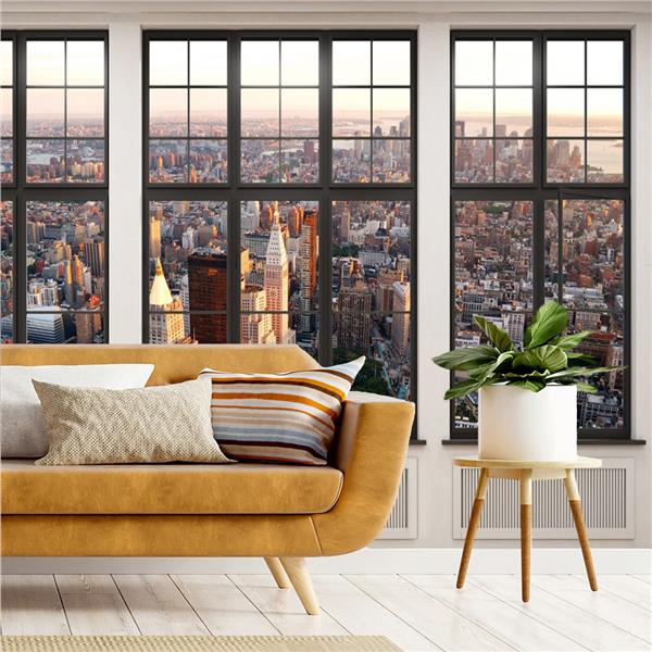 Pencereden New York Manzara 3D Duvar Kağıdı