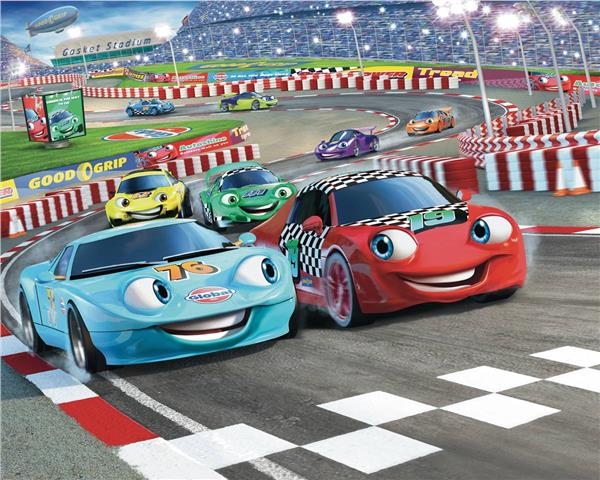 Şimşek McQueen Araba Yarışı Duvar Kağıdı