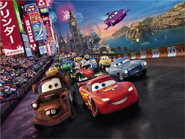 Şimşek Mcqueen Arabalar Çocuk Odası Duvar Kağıdı