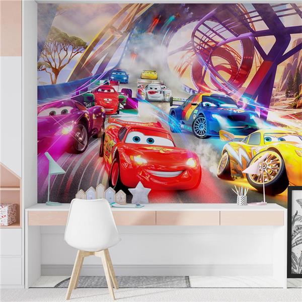 Şimşek Mcqueen Çocuk Odası Duvar Kağıdı