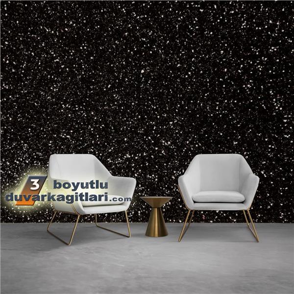 Siyah Parlak Simli Duvar Kağıtları Reflection RF_S321
