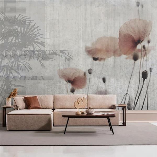 Soft Çiçek Desenli Duvar Kağıtları