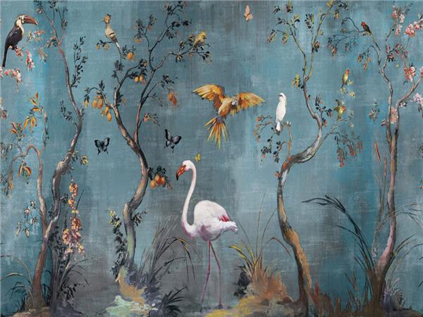 Beyaz Flamingo Duvar Kağıdı