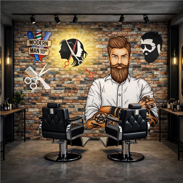 Tuğla Desen Vintage Berber Duvar Kağıdı