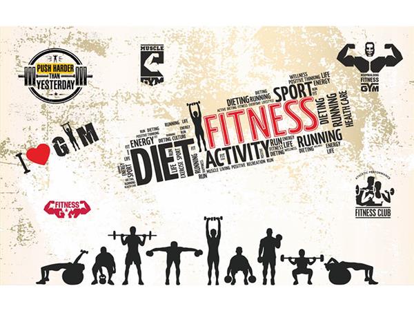 Spor Salonu Fitness Duvar Kağıdı 007