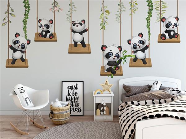 Afacan Pandalar Çocuk Odası Duvar Kağıdı