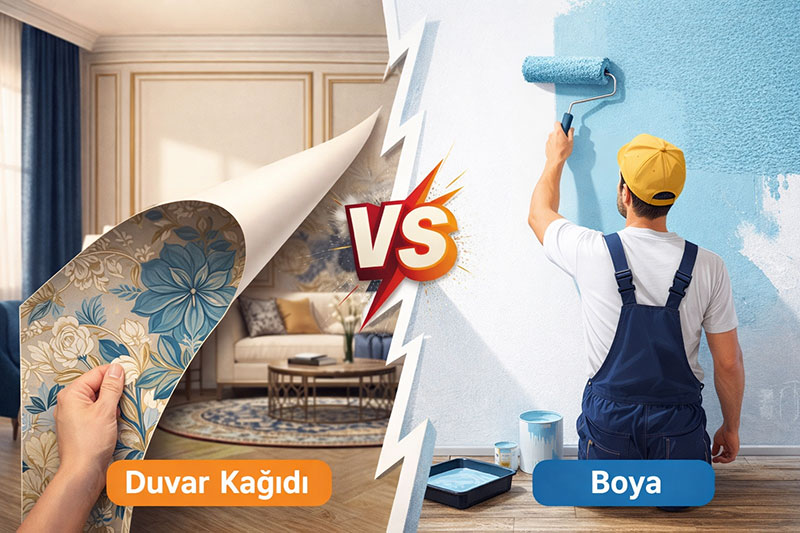 Duvar Kağıdı mı Boya mı? Ev Dekorasyonu İçin Hangisi Daha Avantajlı