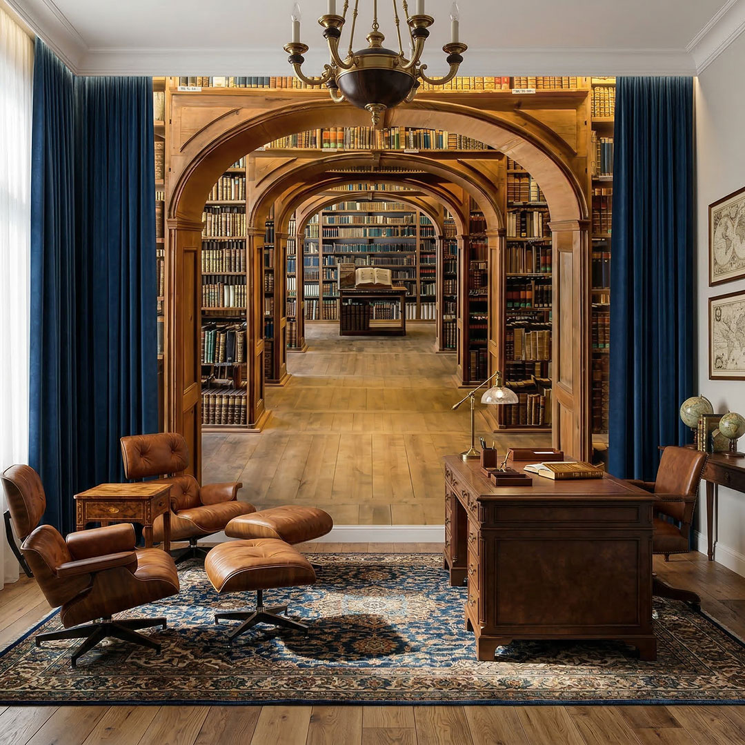 Kitaplık ve Kütüphane Duvar Kağıdı