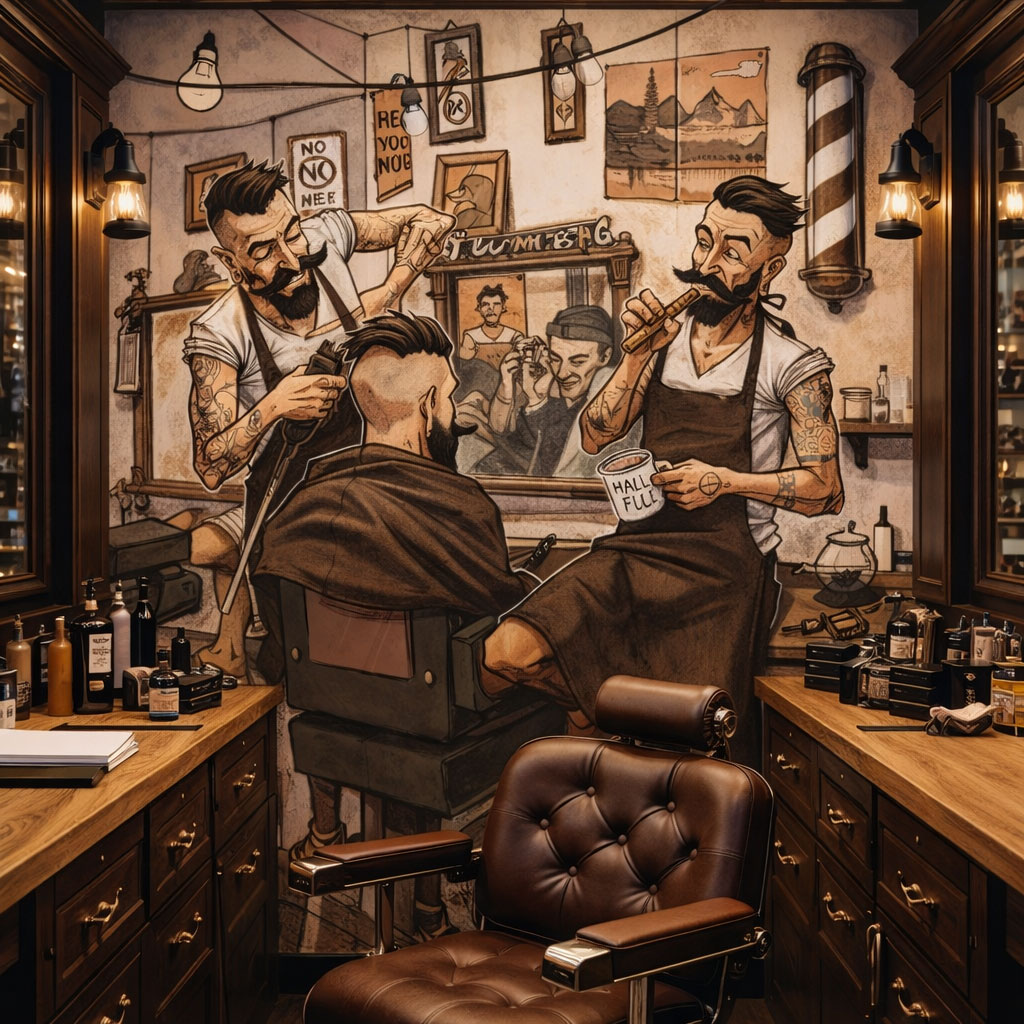 Vintage Berber Salonu Duvar Kağıdı