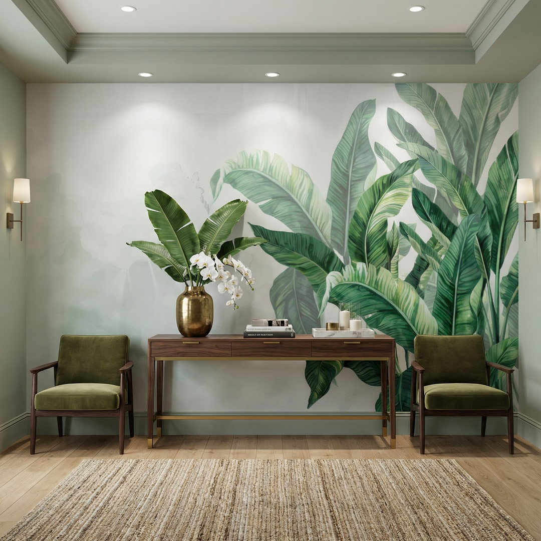 Yaprak Desen Duvar Kağıdı